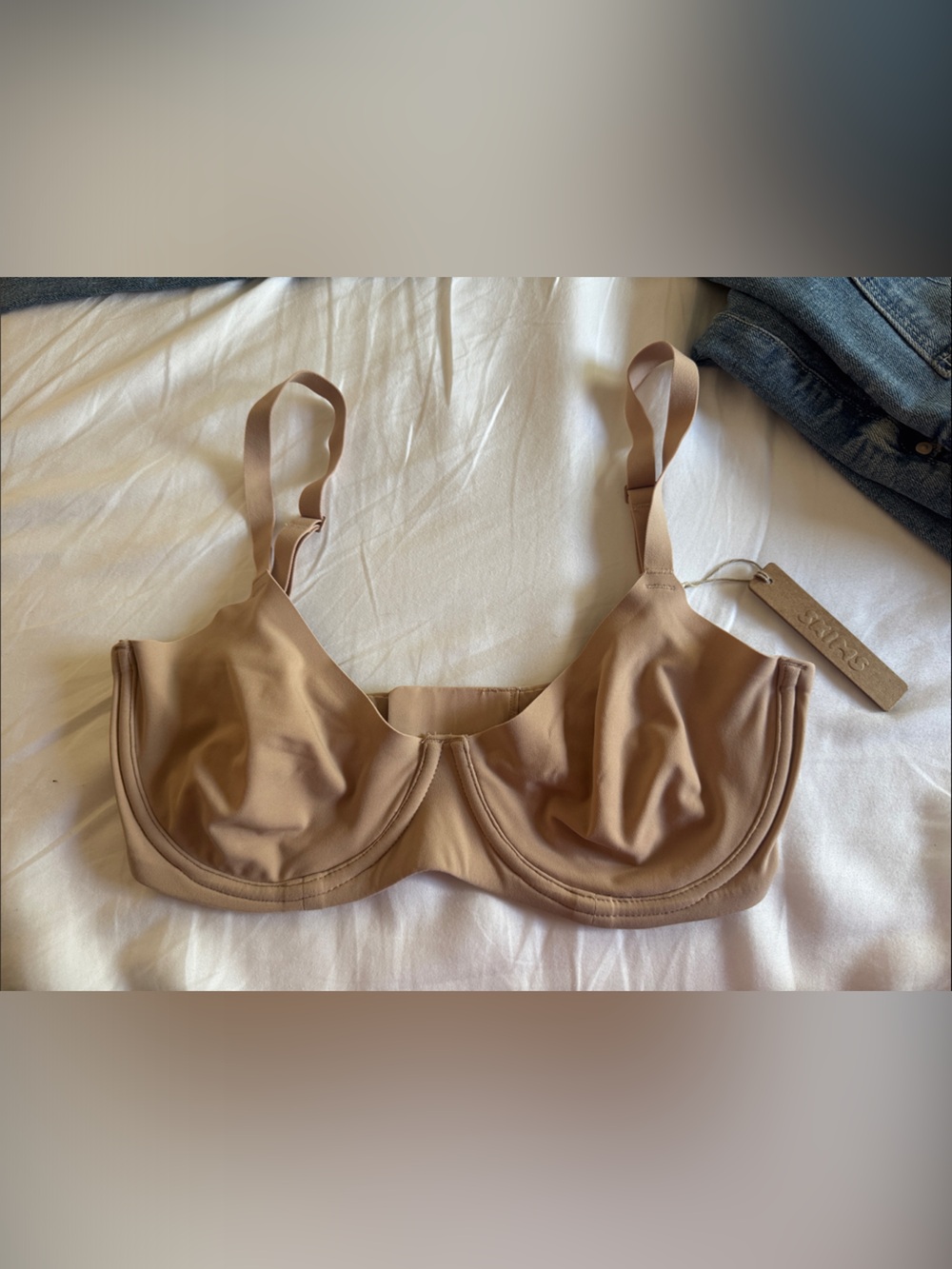 NWT Skims Fits Everybody Unlined Demi Bra 34DD - Women Intimates & Sleepwear